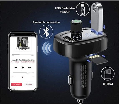 T-Typed Bluetooth MP3 Car Charger 🚗🔌🎶