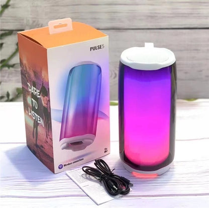 Pulse 5 Wireless Speaker with RGB Illumination: Immerse in Sound and Light